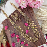 Vriksham 9 Layered Golden Pearl Beaded Lakshmi Mala-G18109