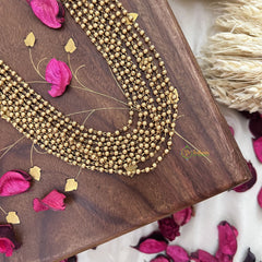 Vriksham 9 Layered Golden Pearl Beaded Lakshmi Mala-G18109