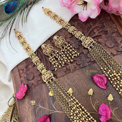 Vriksham 9 Layered Golden Pearl Beaded Lakshmi Mala-G18109