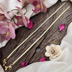 Vriksham Zigzag Gold Look Alike Brodd Style Anklets-G20680