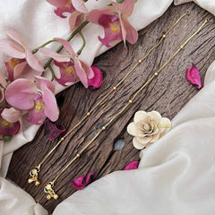 Vriksham Antique Ball Gold Look Alike Anklets-G20681