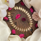 Vriksham Elegant AD Stone Maanga Short Neckpiece-White-G17115