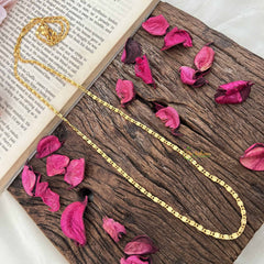 Vriksham Slim Gold Finish Designer Daily Wear Chain-G20035