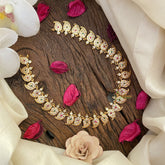 Vriksham Elegant AD Stone Maanga Short Neckpiece-Red Green-G17114