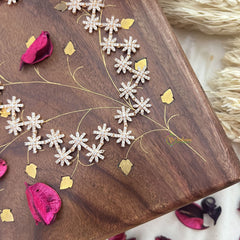 Vriksham AD Stone Floral Rose Gold Long Neckpiece-G18118