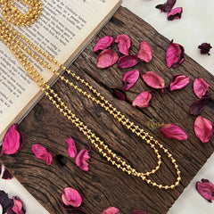 Vriksham Traditional Long Mala Design With Beads Daily Wear Chain-G20037