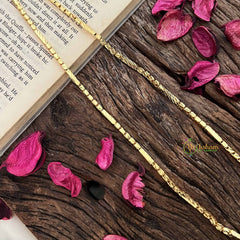 Vriksham Glossy Gold-Plated Box Chain & Daily Wear Chain-G20050