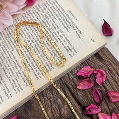Vriksham Glossy Gold-Plated Box Chain & Daily Wear Chain-G20050