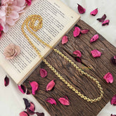 Vriksham Antique Leaf Design Gold Daily Wear Chain-G20026