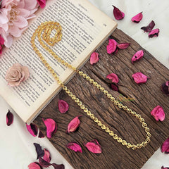Vriksham Antique Leaf Design Gold Daily Wear Chain-G20026