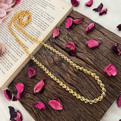 Vriksham Antique Leaf Design Gold Daily Wear Chain-G20026