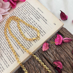 Vriksham Antique Leaf Design Gold Daily Wear Chain-G20026