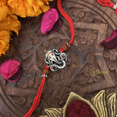 Vriksham Rakshabandhan Sliver Plated Traditional Swastik Rakhi -RB202