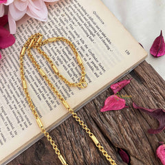 Vriksham Gold Plated Pipe & Link Chain Daily Wear Chain-G20045