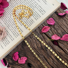 Vriksham Gold Plated Spiral Link Daily Wear Chain-G20041