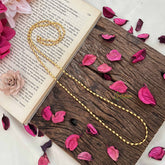 Vriksham Gold Plated Rice Bead Daily Wear Chain-G20042