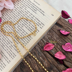 Vriksham Gold Plated Rice Bead Daily Wear Chain-G20042