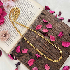 Vriksham Bold Gold Plated Cuban Link Daily Wear Chain-G20043