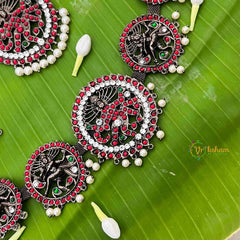 Vriksham Classic Full Bridal Traditional Kemp Jewelry Combo Bridal Set-G21402