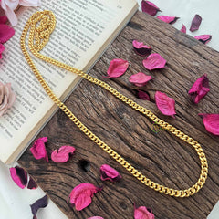 Vriksham Bold Gold Plated Cuban Link Daily Wear Chain-G20043
