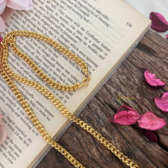 Vriksham Bold Gold Plated Cuban Link Daily Wear Chain-G20043