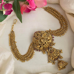 Traditional Mayil Lakshmi Jada Billai with Pearl Maatil-G13948