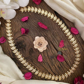 Vriksham Premium Maanga AD Stone Long Neckpiece-White-G17122