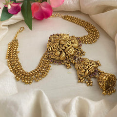 Traditional Mayil Lakshmi Jada Billai with Pearl Maatil-G13948