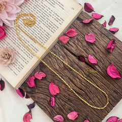 Vriksham Elegant Gold-Plated Minimal Daily Wear Chain-G20048