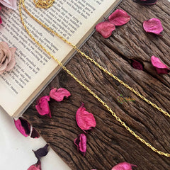 Vriksham Elegant Gold-Plated Minimal Daily Wear Chain-G20048