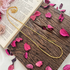 Vriksham Elegant Gold-Plated Minimal Daily Wear Chain-G20048
