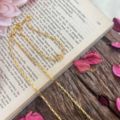 Vriksham Elegant Gold-Plated Minimal Daily Wear Chain-G20048