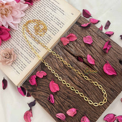 Vriksham Gold Plated Infinity Link Daily Wear Chain-G20044