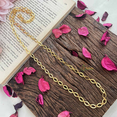 Vriksham Gold Plated Infinity Link Daily Wear Chain-G20044