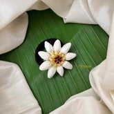 Vriksham Jasmine Bud & Red Green Kemp Stone Rubber Flower Accessories-KH1275