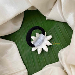 Vriksham Jasmine Bud & Red Green Kemp Stone Rubber Flower Accessories-KH1275