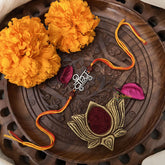 Vriksham Rakshabandhan Sliver Plated Veera Name Rakhi-RB165