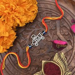 Vriksham Rakshabandhan Sliver Plated Veera Name Rakhi-RB164