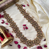 Royal 1 gm Gold Lakshmi Manga Mayil Haram-G14314