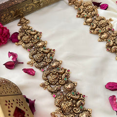 Royal 1 gm Gold Lakshmi Manga Mayil Haram-G14314