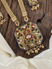 Premium Antique Look Jadau Kundan Pendant Har Neckpiece- J1898