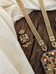 Premium Antique Look Jadau Kundan Pendant Har Neckpiece- J1898