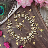 Vriksham Exquisite Designer Short Neckpiece-White-G18135