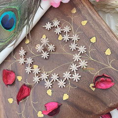 Vriksham AD Stone Floral Rose Gold Short Neckpiece-G18120