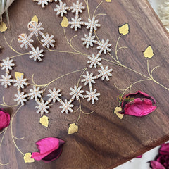 Vriksham AD Stone Floral Rose Gold Short Neckpiece-G18120