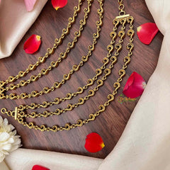 Vriksham Antique Gold Finish 3-Layer Spiral Motif Maatil-G21419