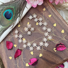 Vriksham AD Stone Floral Rose Gold Short Neckpiece-G18120