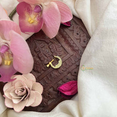 Vriksham Chand Bali Style Press Naths/Nose Pin-Red White-G20733