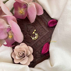 Vriksham Floral Design Press Naths/Nose Pin-Red White-G20757