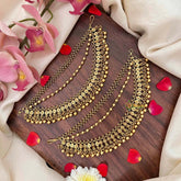 Vriksham Bahubali Style Gold-Finish 3 Layer With Gold Bead Maatil-G21408